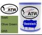 Preview: Saab, Olive Green, GN5: 1L Lackdose, von ATW Autoteile West.